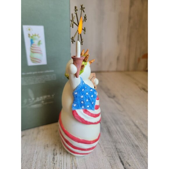 Seasons Cannon falls Sandy Gore Evans snowman Lady Liberty July 4th Xmas - Picture 6 of 8